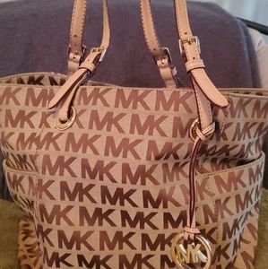 Michael Kors large authentic beige handbag